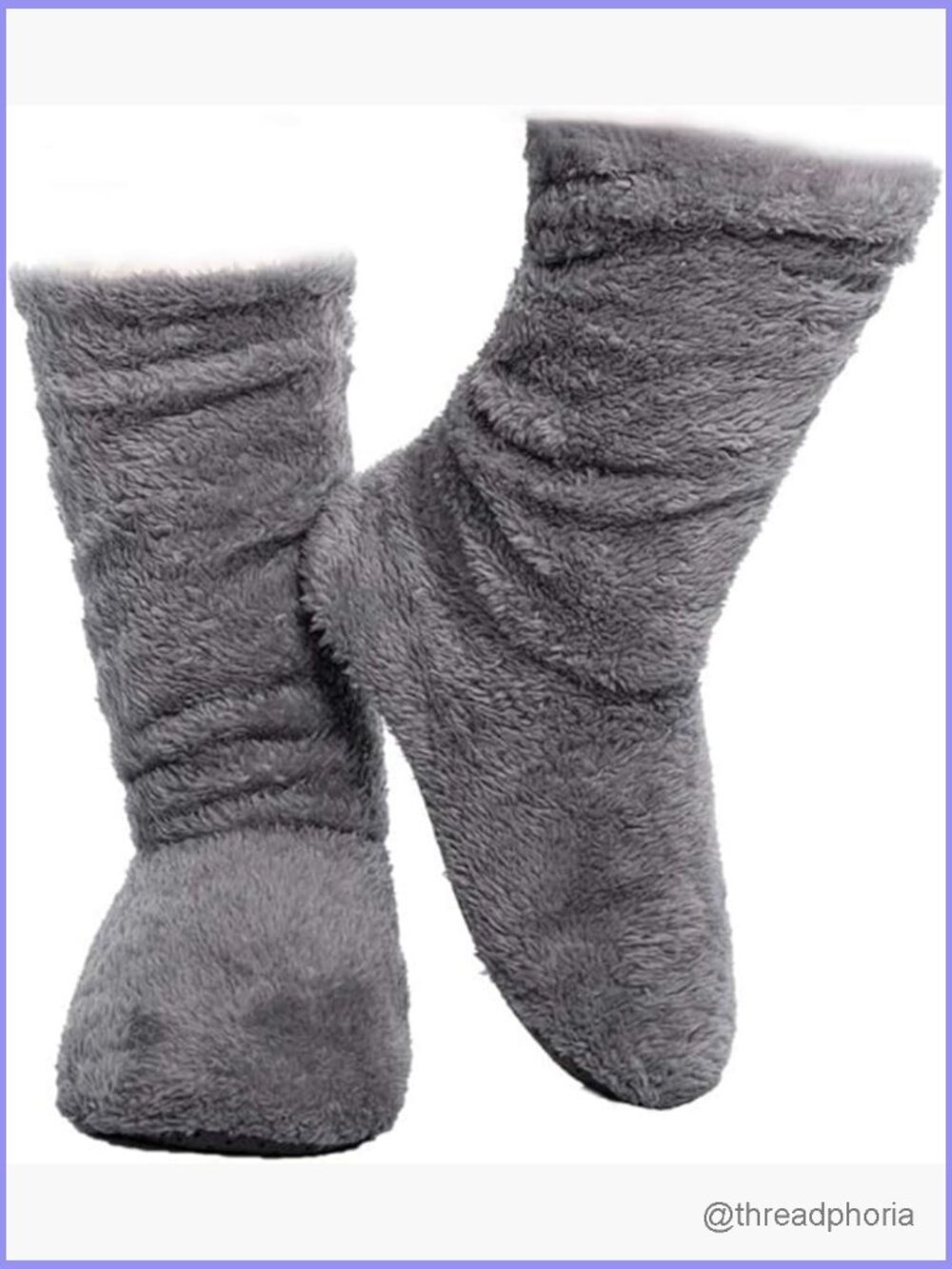 Super Soft Cozy Fuzzy Lined Booties Slippers Indoor Home Slipper Socks